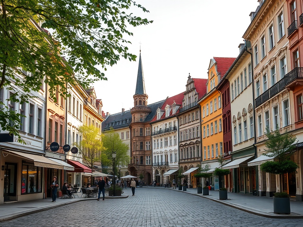 Ilustracja przedstawiająca dynamiczne wydarzenia w Krośnie, łączące sport i lokalny handel, z myślą o Krosno wydarzenia kwiecień 2026.