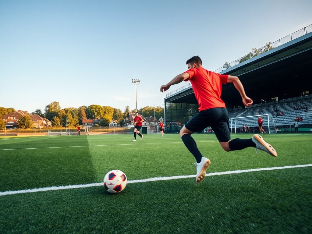 Ilustracja symbolizująca połączenie sportowych emocji i natury w Krośnie – Krosno sport i natura.